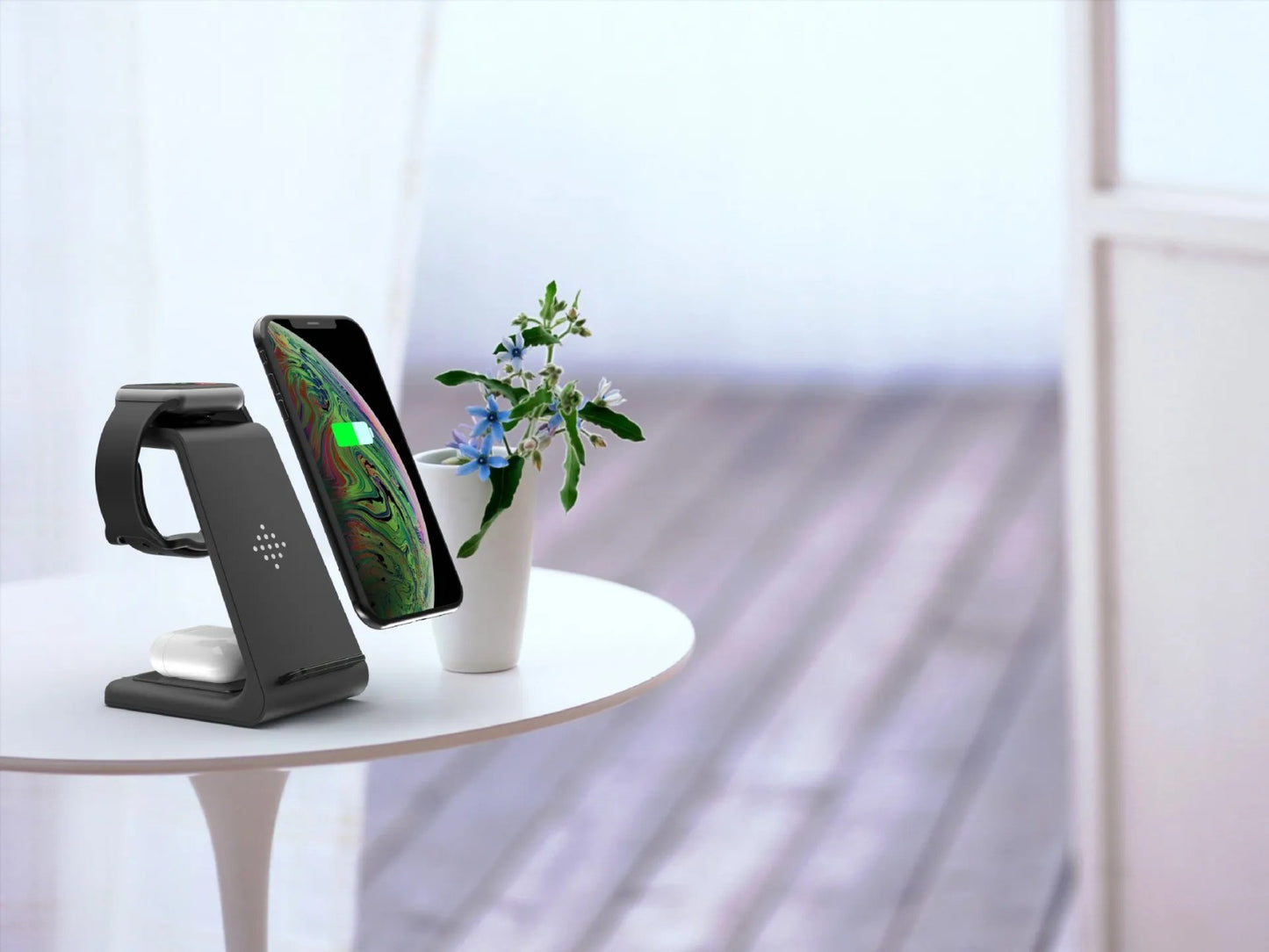 3-in-1 Wireless Charging Dock | Fast Charge Station for Phone, Watch & Earbuds